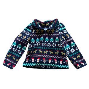 Oshkosh Bgosh Kids Size 24M Sweater Toddler Fleece Pullover Holiday Polyester